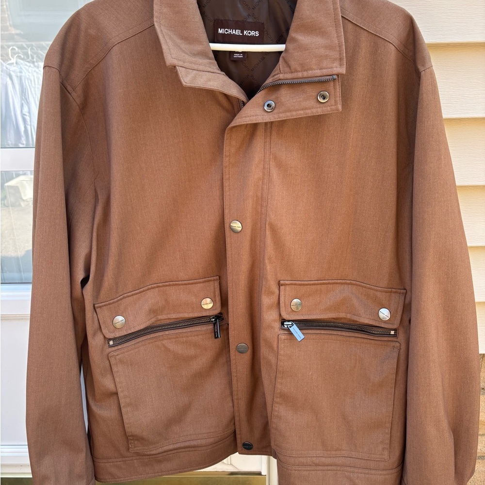 Michael Kors Men's Tan Shirt Jacket